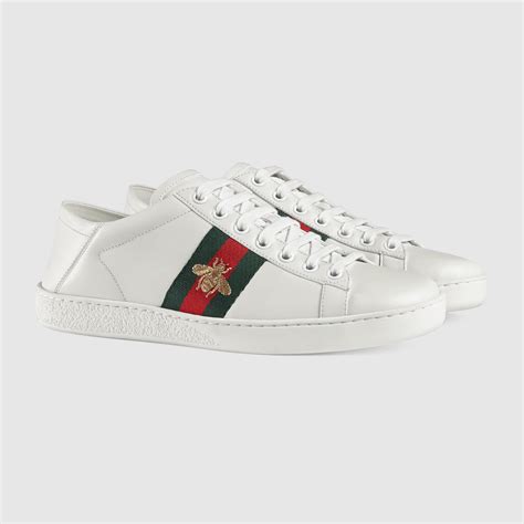 womens ace leather sneaker gucci|gucci ace high top sneakers.